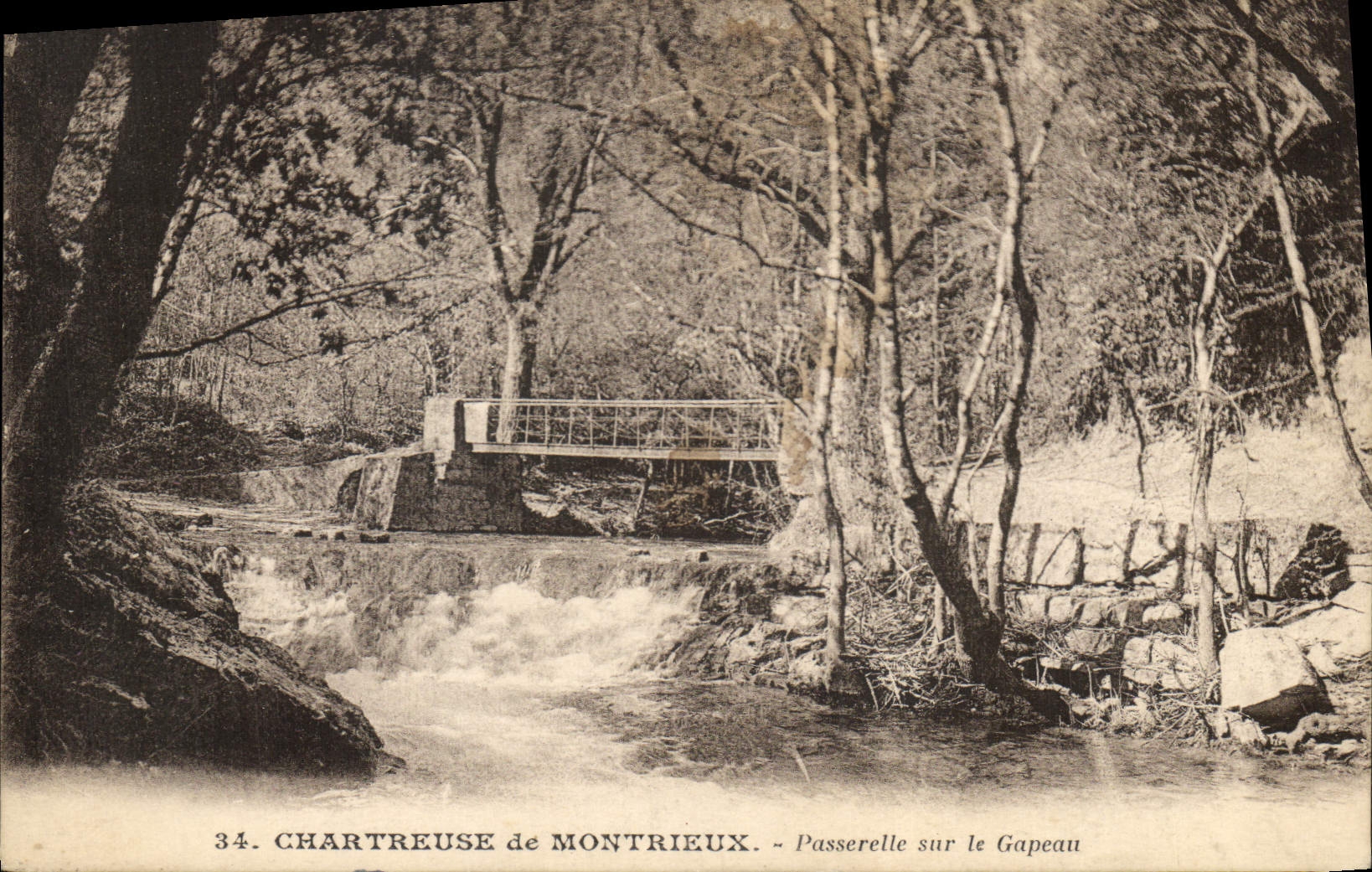 Chartreuse de Montrieux — Passerelle sur le Gapeau — Édition F. Duce & Cie