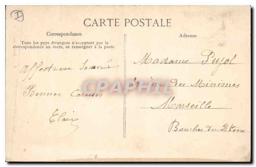 CPA Montrieux le Vieux Ruines rustiques  — Rückseite