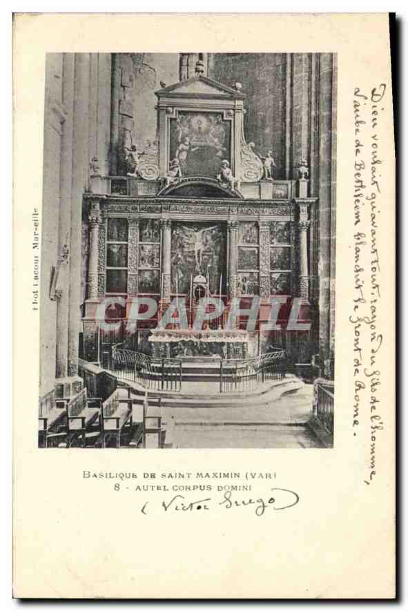 CPA Basilique de Saint Maximin Var Autel Corpus Domini 