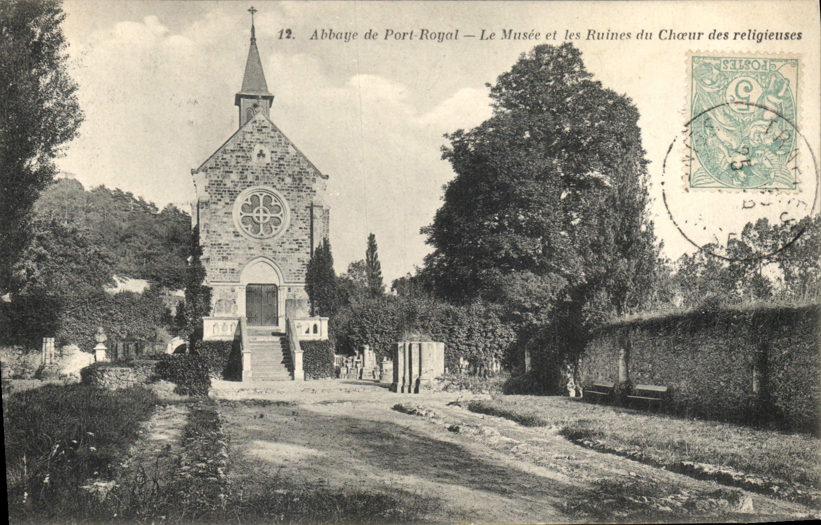 Abbaye de Port-Royal — Le Musée et les Ruines du Chœur des religieuses — A. Bourdier, imp.-édit., Versailles