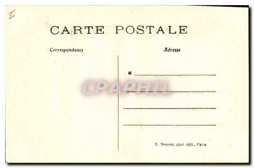 Port-Royal — Les Ruines de la Chapelle — E. M. — Achterkant