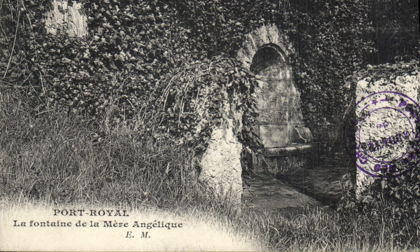 Port-Royal — La fontaine de la Mère Angélique — E. M.