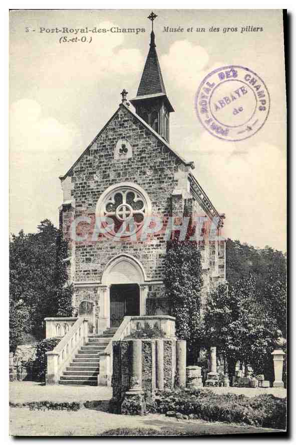 Port-Royal-des-Champs — Musée et un des gros piliers — Abbaye de Port-Royal-des-Champs