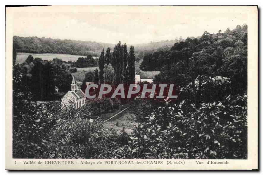 Vallée de CHEVREUSE - Abbaye de PORT-ROYAL-des-CHAMPS (S.-et-O.) — Vue d'Ensemble