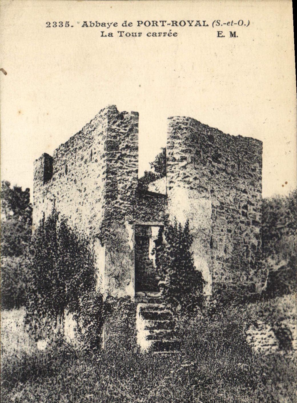 CPA Abbaye de Port Royal S et O La Tour carree 