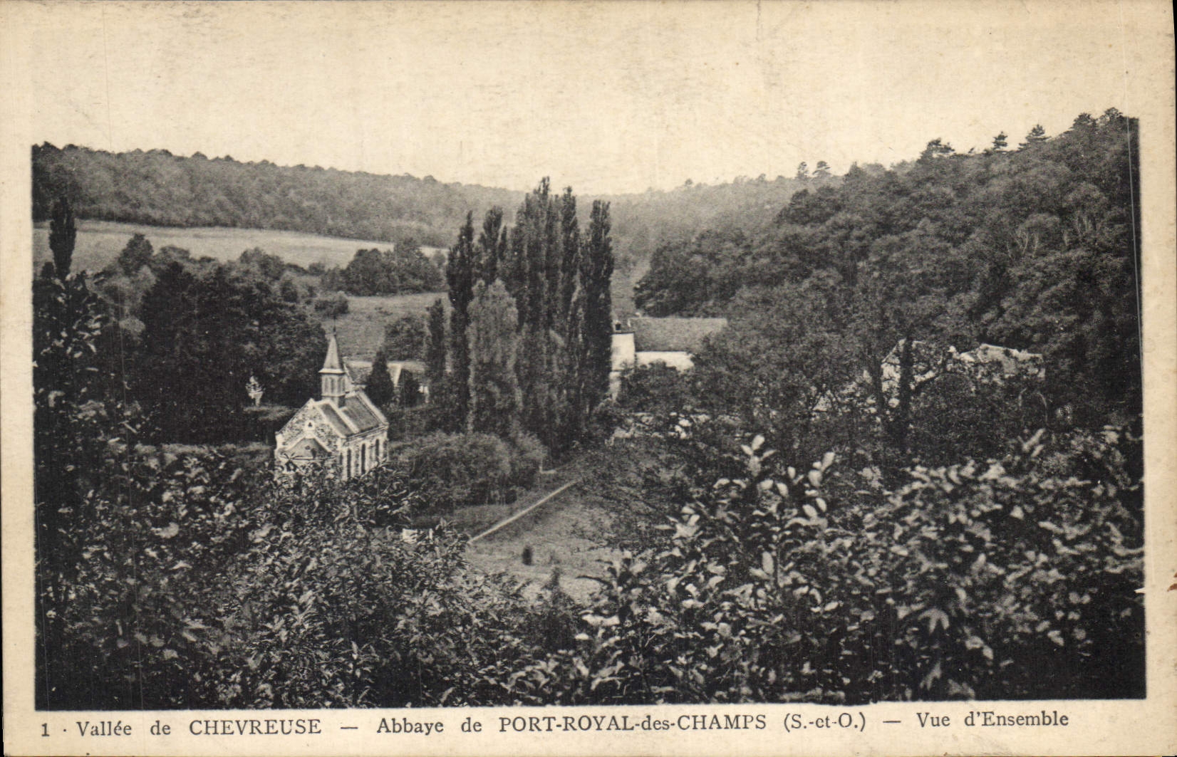Vallée de Chevreuse — Abbaye de Port-Royal-des-Champs — Vue d'Ensemble