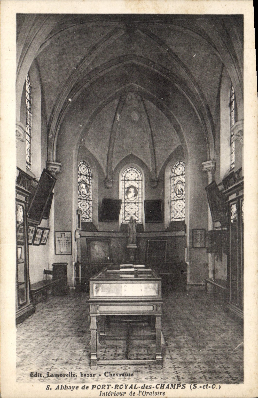 Intérieur de l'Oratoire — Abbaye de Port-Royal-des-Champs — Édit. Lamorelle, bazar - Chevreuse
