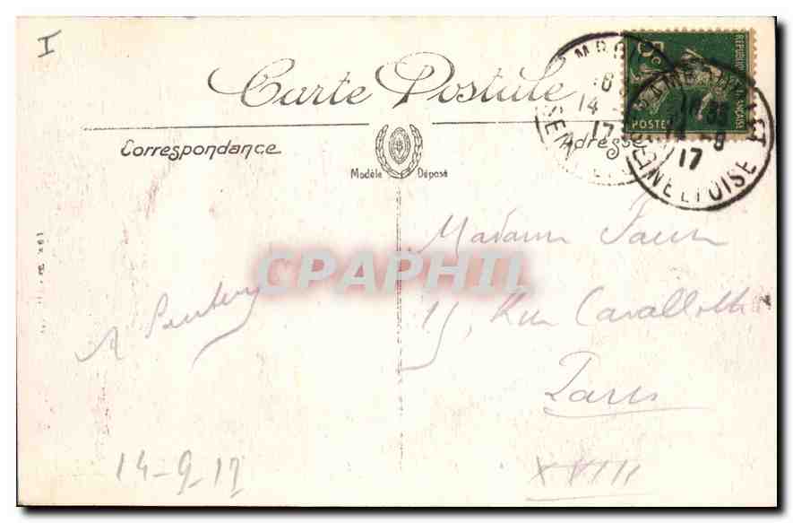 Rambouillet — Le Parc — Les Coquillages et le Pont sur la rivière — G. Auger, 14, rue Nalinhaïs, Rambouillet — LL — Reverso
