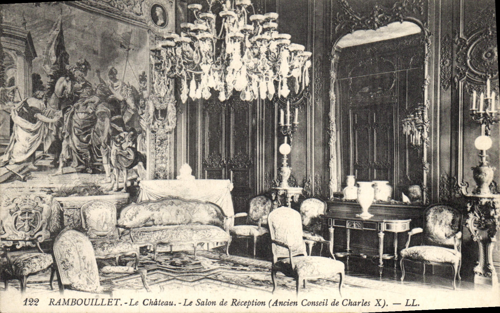 Rambouillet - Le Château - Le Salon de Réception (Ancien Conseil de Charles X) — LL. n° 192