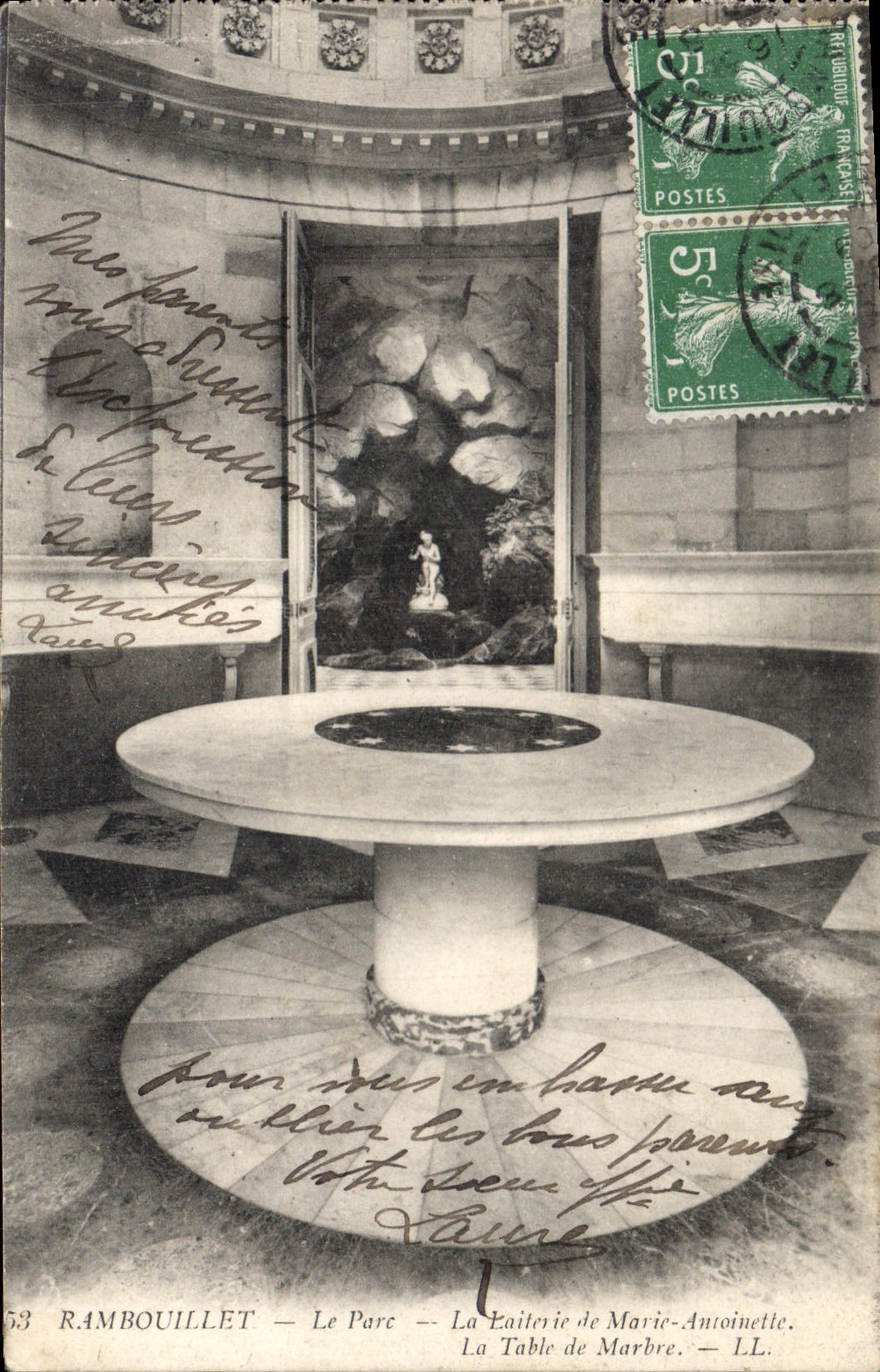 Rambouillet — Le Parc — La Table de Marbre de Marie-Antoinette — LL. n°53