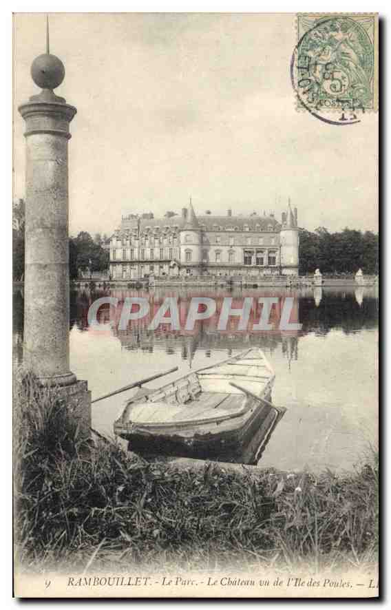 Rambouillet - Le Parc - Le Château vu de l'Île des Poules — éditeur non visible