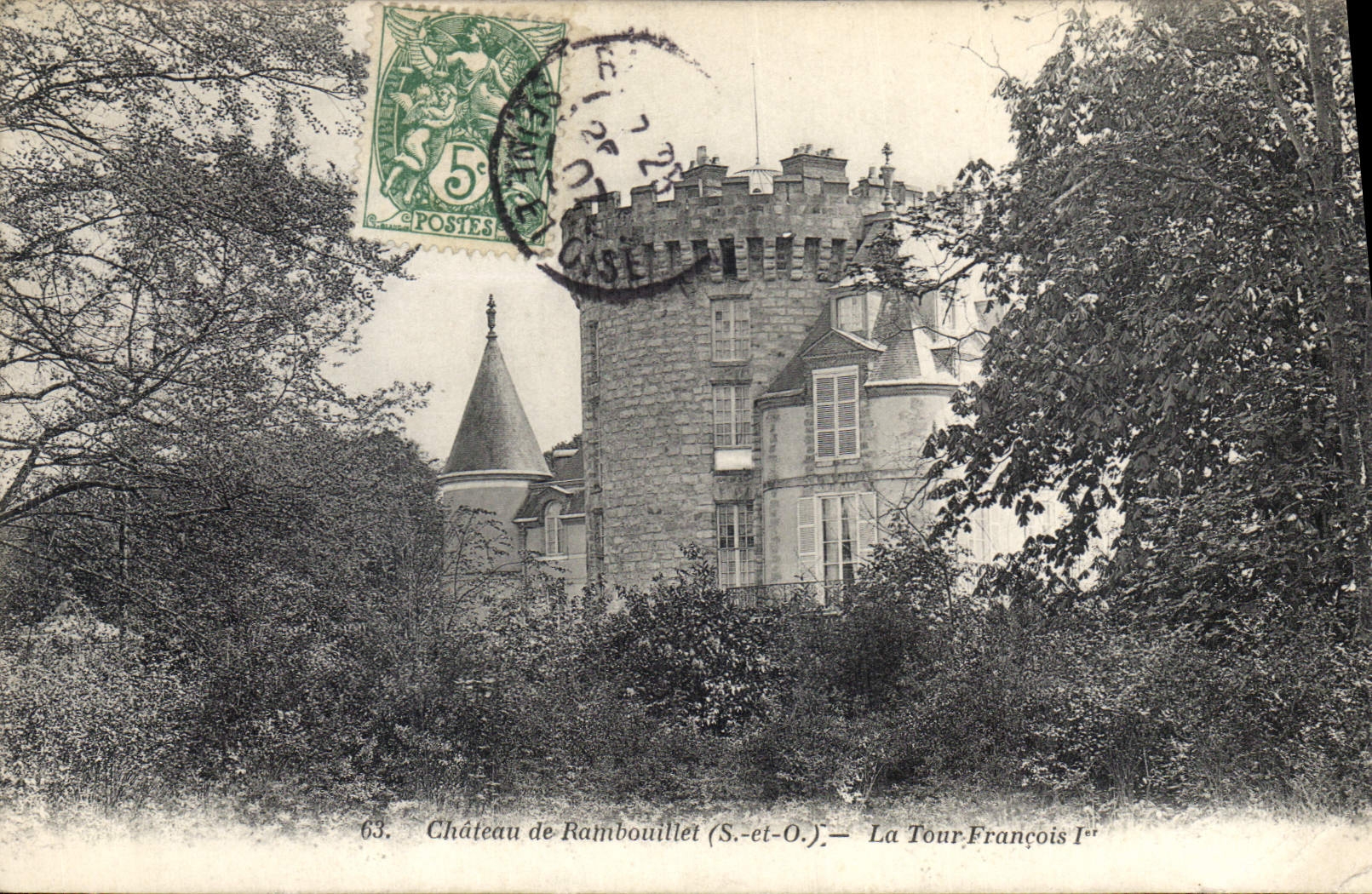 Château de Rambouillet (S.-et-O.) — La Tour François Ier — Éditeur F. Élliotype Bourdier-Faucheux, Versailles