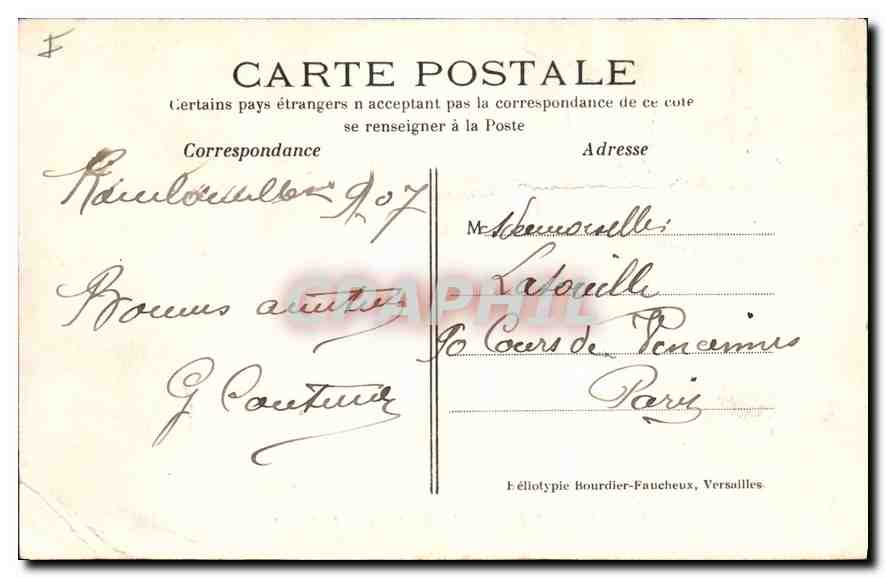 Château de Rambouillet (S.-et-O.) — La Tour François Ier — Éditeur F. Élliotype Bourdier-Faucheux, Versailles — Reverso