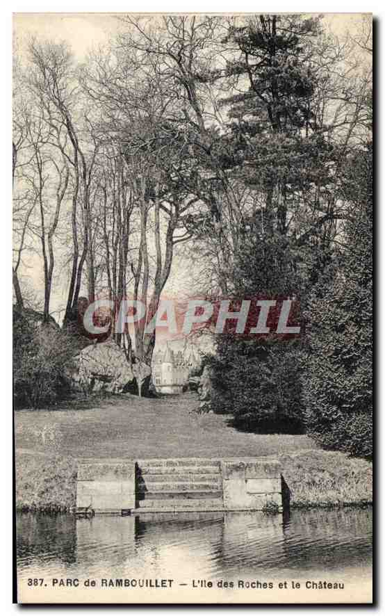 Parc de Ramboillet — L'Île des Roches et le Château — Lepreître, édit.-photo, Ramboillet