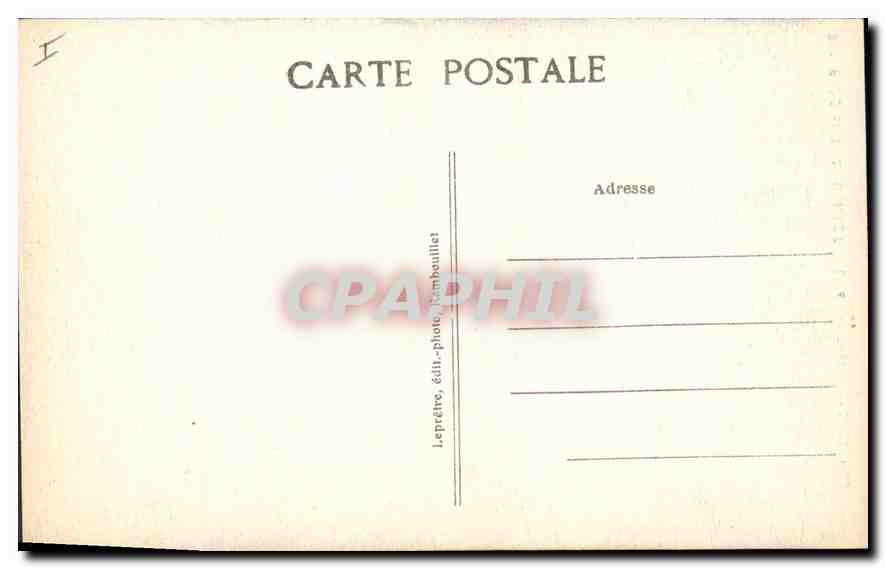 Parc de Ramboillet — L'Île des Roches et le Château — Lepreître, édit.-photo, Ramboillet — Verso