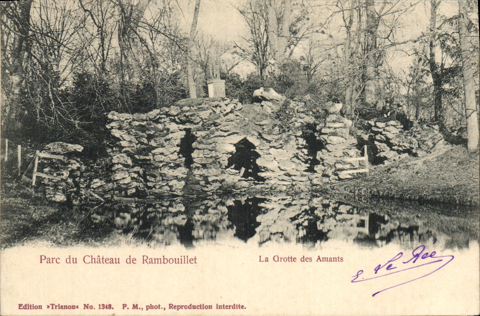 Die Liebesgrotte — Park des Schlosses Rambouillet — Trianon-Ausgabe Nr. 1348