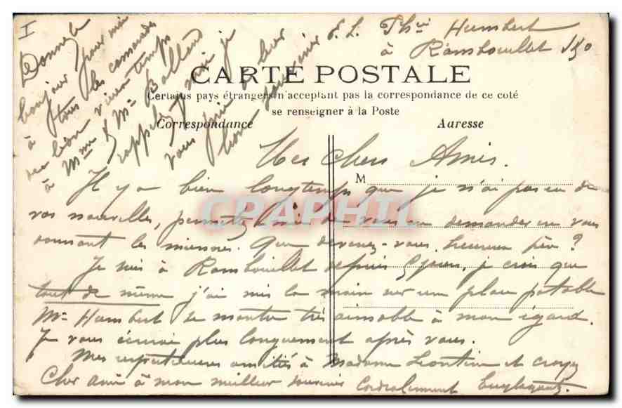 Jardin Anglais, les Coquillages — Rambouillet — Librairie Nouvelle — Rückseite