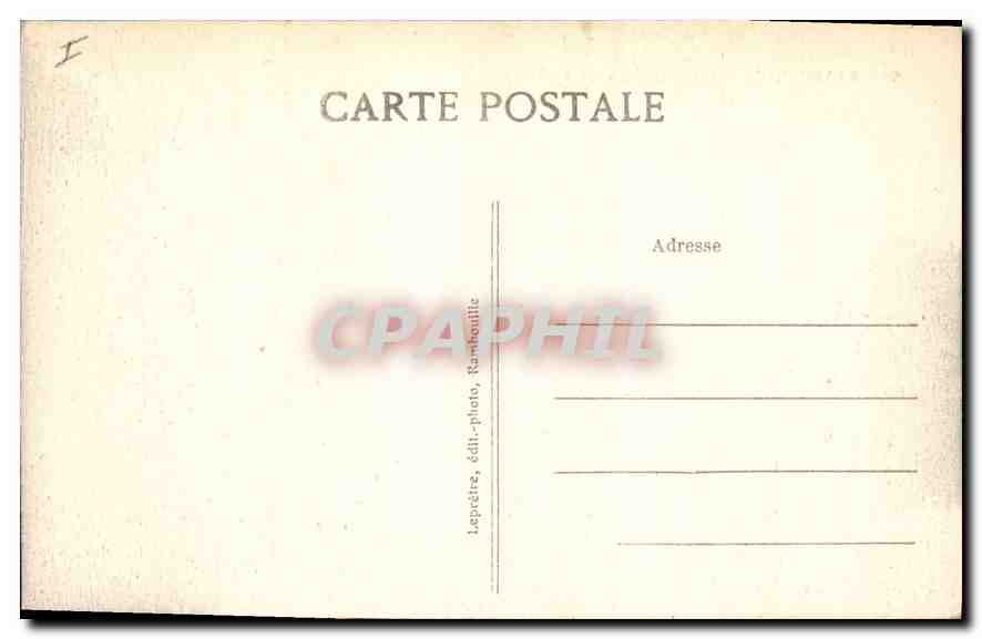 Rambouillet — Le Château vu des Canaux — Leprêté, éditeur — Rückseite