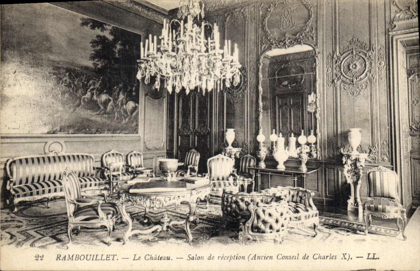 Rambouillet — Le Château — Salon de réception (Ancien Conseil de Charles X) — LL