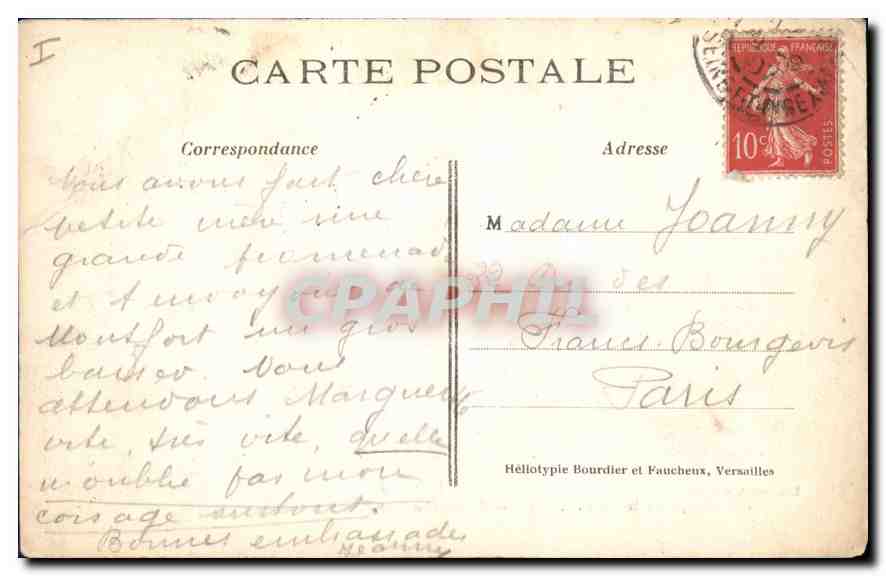 Montfort-l'Amaury (S.-et-O.) — Grand charnier du Cimetière — Lib. Ombredanne 12 — Reverso