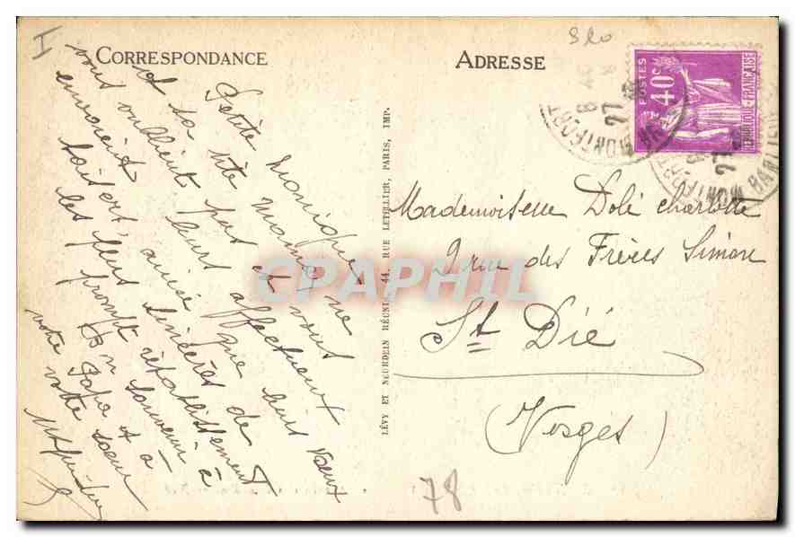 Montfort-l'Amaury — Le Chemin des Bluches — ND — Verso