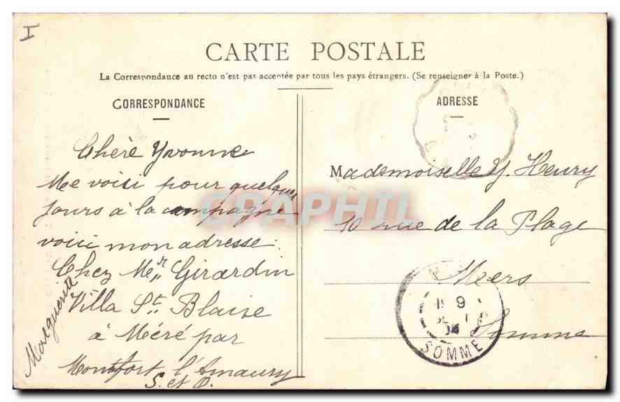 Montfort-l'Amaury - Tours et Ruines du vieux Château — Papeterie Martin, Montfort-l'Amaury (S.-et-O.) — Reverso