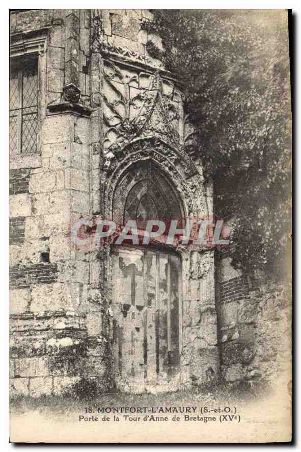 Gate of Anne de Bretagne's Tower (15th century) — Montfort-l'Amaury (S.-et-O.) — Union Phot. Parisienne