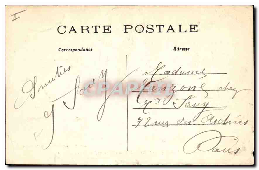 Montfort-l'Amaury (S.-&-O.) — Ancien cloître aujourd'hui cimetière — édit. Roussel, à Montfort-l'Amaury — Verso
