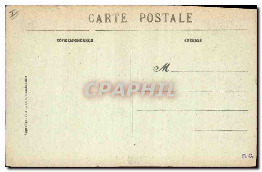 Montfort-l'Amaury (S.-&-O.) — Le Cimetière — Vue prise pour le Décor du 3e Acte de « Robert-le-Diable » — Reverso
