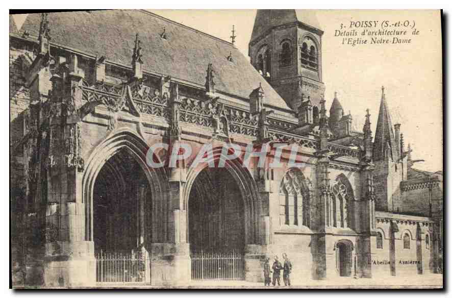 Poissy (S.-et-O.) — Détails d'architecture de l'Église Notre-Dame — L'Abellie, Amiens