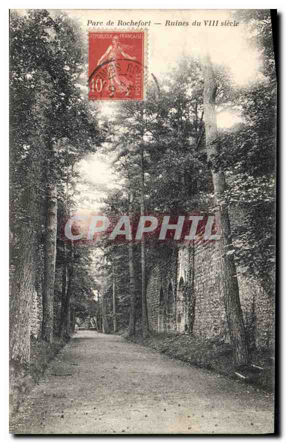 CPA Parc de Rochefort Ruines du VIII siecle 