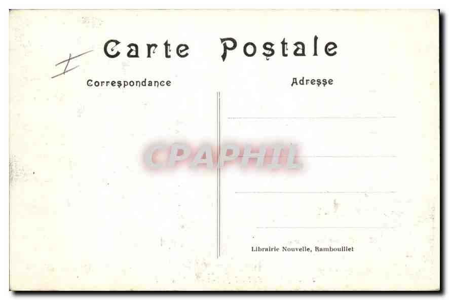 CPA Chateau de Rochefort en Yvelines L'lle aux canards  — Back