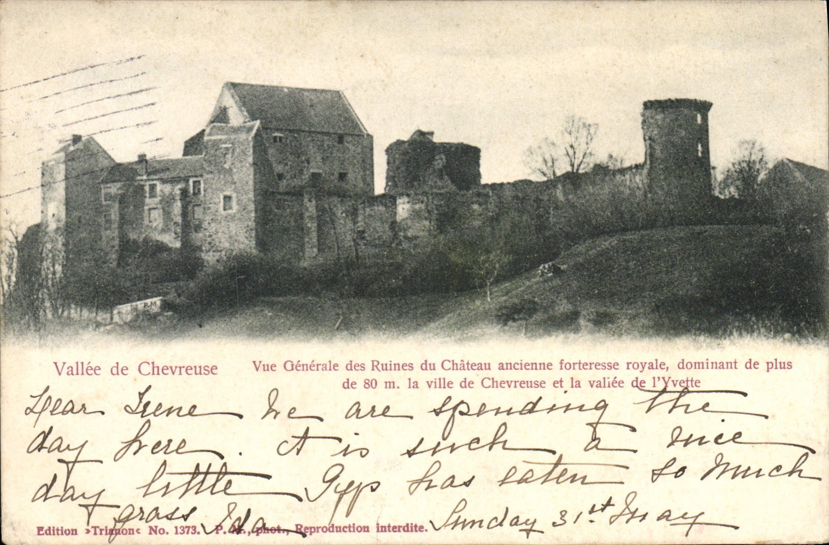 CPA Vallee de Chevreuse Vue Generale des Ruines du Chateau ancienne forteresse royale 