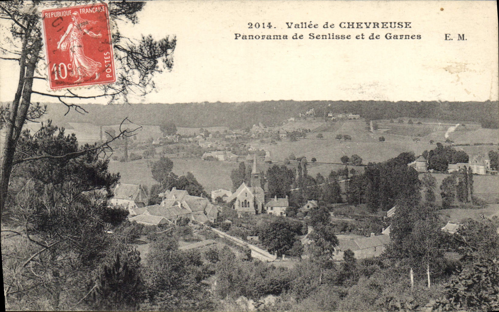 CPA Vallee de Chevreuse Panorama de Senlisse et de Garnes 