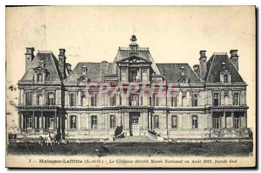 Maison-Laffitte (S.-et-O.) — Das Schloss, das im August 1912 zum Nationalmuseum erklärt wurde, Südseite — Verlag: Graphil