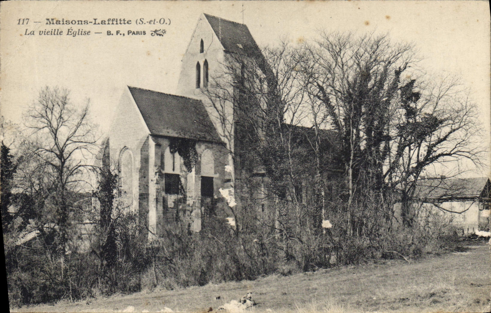 CPA Maisons Laffitte S et O La vieille Eglise 