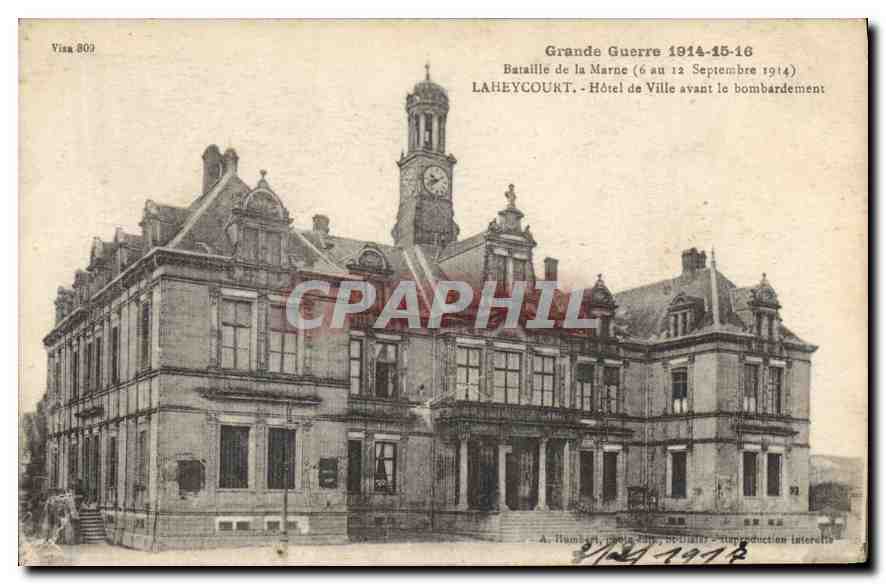 CPA Grande Guerre 1914 15 16 Bataille de la Marne 6 Au 12 Septembre 1914 Laheycourt 