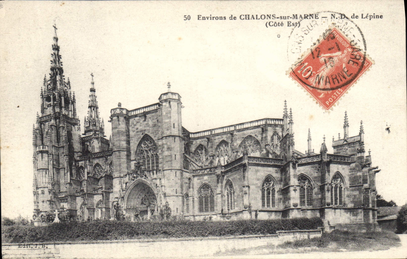CPA Environs de Chalons sur Marne Cote Est 