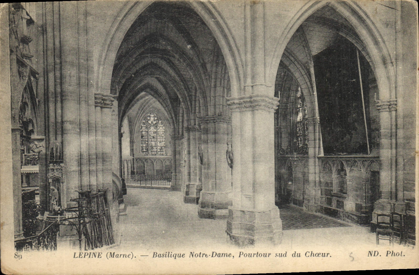 CPA Lepine Marne Basilique Notre Dame Pourtour sud du Choeur 