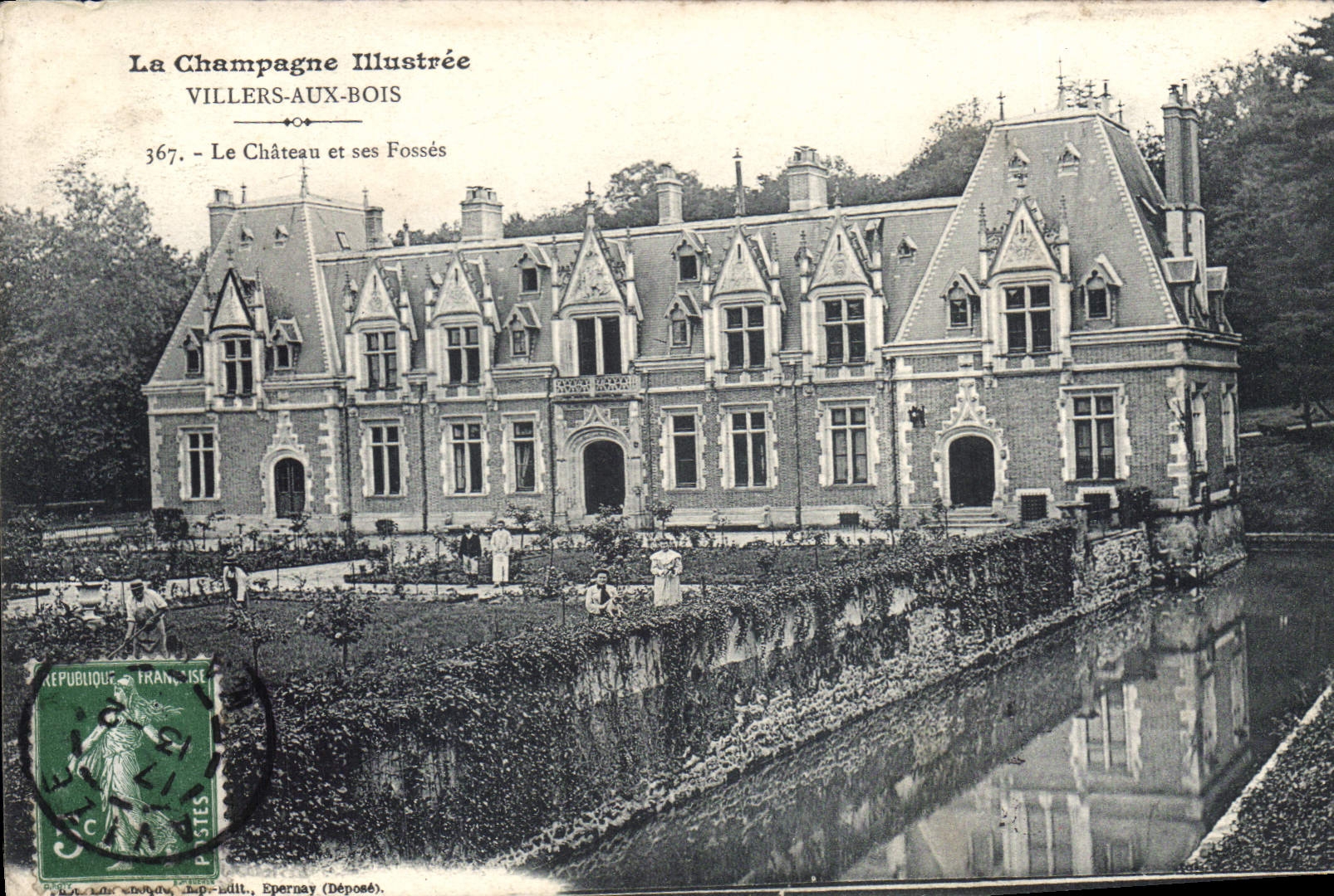 Villers-aux-Bois — Le Château et ses Fossés — La Champagne Illustrée, n°367