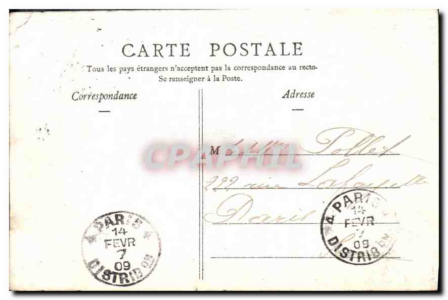 Villers-aux-Bois — Le Château et ses Fossés — La Champagne Illustrée, n°367 — Rückseite