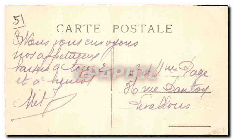 CPA Saint Martin d'Ablois Le Chateau  — Rückseite