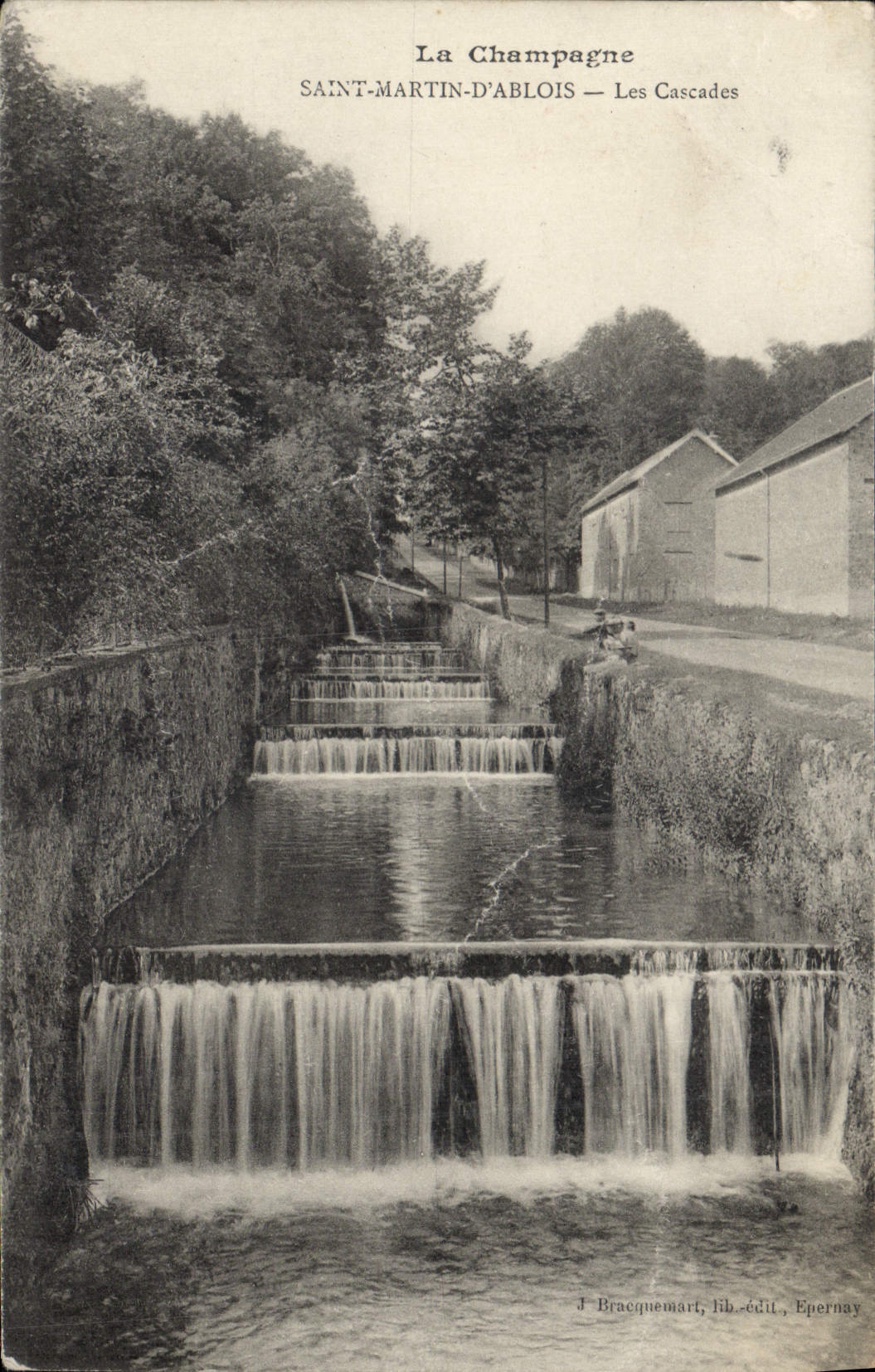 CPA Saint Martin d'Ablois Les Cascades 