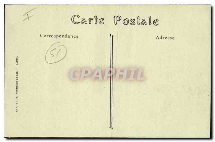 Reims — Vue générale des Etablissements Pommery pendant la Guerre 1914-1918 — ND. Phot. — Verso