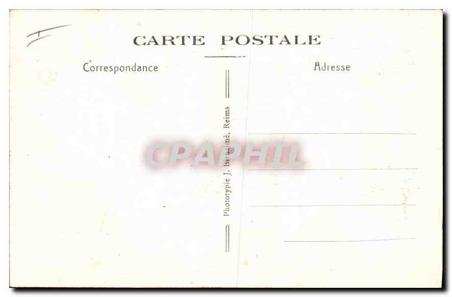 CPA Reims Basilique Saint Remi Le Maitre et le Tombeau de Saint Remi  — Rückseite