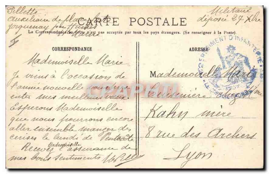 CPA Guerre de 1914 Reims La Cathedrale incendie par les obus Allemands  — Rückseite