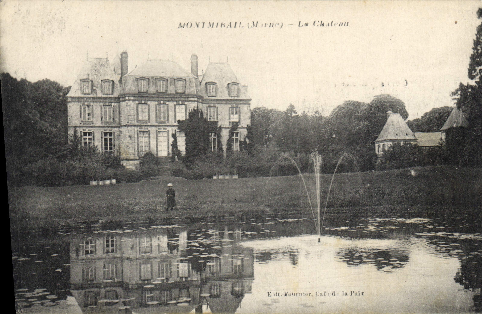 Montmihail (Morbihan) — Le Château — Édit. Journier, Café de la Paix