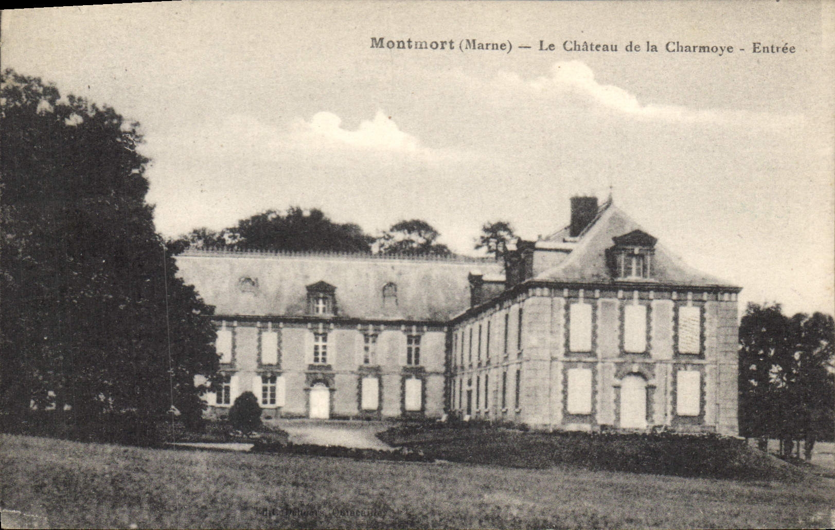 CPA Montmort Marne Le Chateau de la Charmoye Entree 