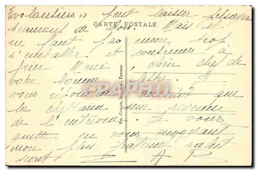 CPA Montmort Le Chateau La Salle des Gardes  — Back