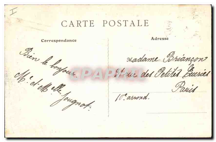 CPA Chateau de Montmort un coin du Parc  — Back